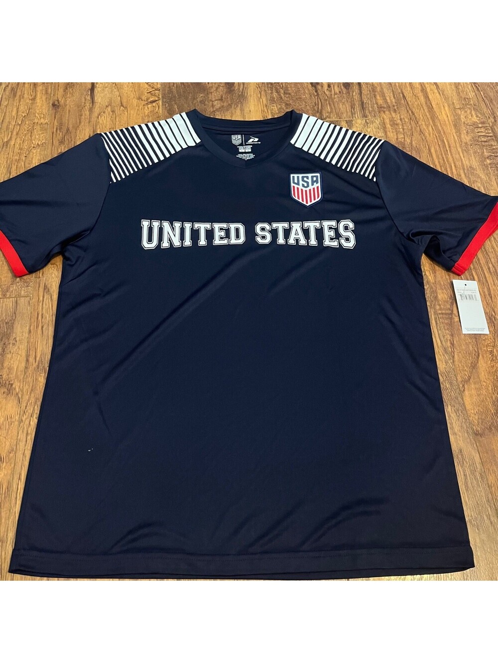 NWT Icon Sports USA Soccer Jersey Men's Large USMNT Gameday Performance Shirt